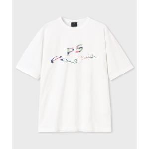 【極美品】ポールスミス Paul Smith 現行 ロゴ ドットTシャツ L Paul Smith（ポール・スミス） tシャツ バイカラーロゴ Tシャツ