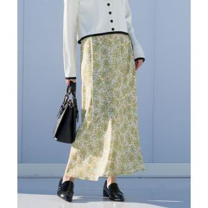 ドゥロワー Drawer フラワープリントギャザースカート フレアスカート  