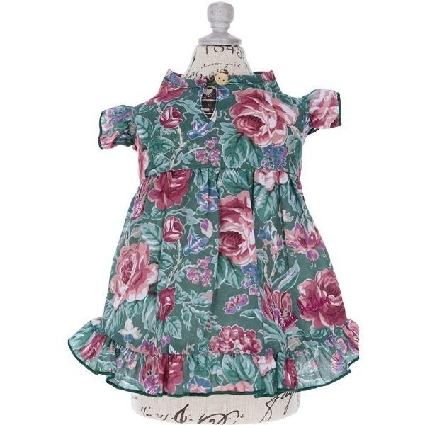 犬 服 LAURA ASHLEY/ショルダーフリルAラインワンピース