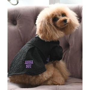 犬 服 ANNA SUI/ジャガードフラワーワンピース