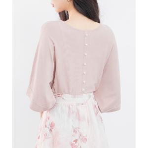 ニット レディース バックパールボタンニットプルオーバー｜ZOZOTOWN Yahoo!店