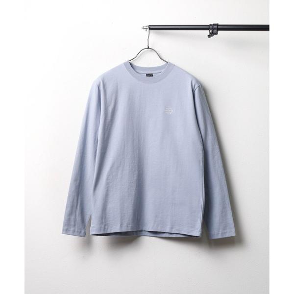 tシャツ 「ミドルウェイト クルーネック刺繍ロングスリーブカットソー レディース メンズ