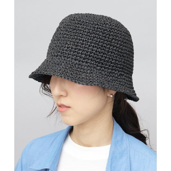 帽子 ハット こま編み ペーパー バケットハット メンズ レディース