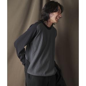 トレーナー スウェット マルチワッフルクルーネックスウェット メンズ レディース