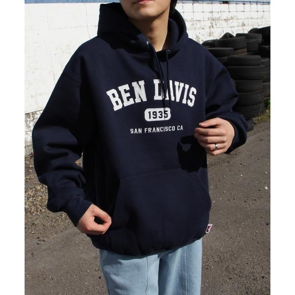 メンズ 「BEN DAVIS」 プルオーバーパーカー MEDIUM ネイビー