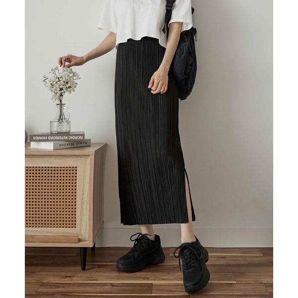 スカート セルフカットプリーツスカート
