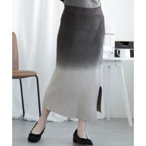 スカート レディース 「BANICO」 アート感 グラデーションスカートの商品画像