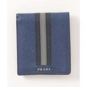 「PRADA」 財布 - ブルー メンズ｜zozo