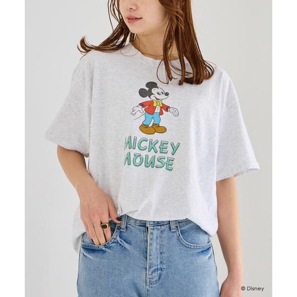 「GOOD ROCK SPEED」 半袖Tシャツ「Disneyコラボ」 X-LARGE グレー レデ...