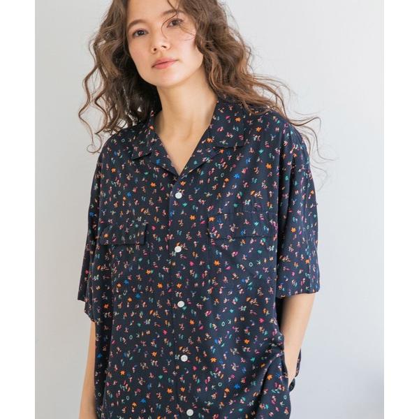 「niko and...」 半袖シャツ LARGE ネイビー レディース