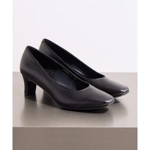 ［美品］HIMIKO ブラックレザーパンプス23.5cm 卑弥呼（HIMIKO） パンプス 「Made in Japan」「卑弥呼」「撥水」5cm