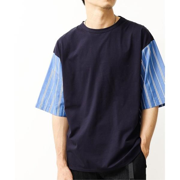 「417 EDIFICE」 半袖Tシャツ MEDIUM コバルトブルー メンズ