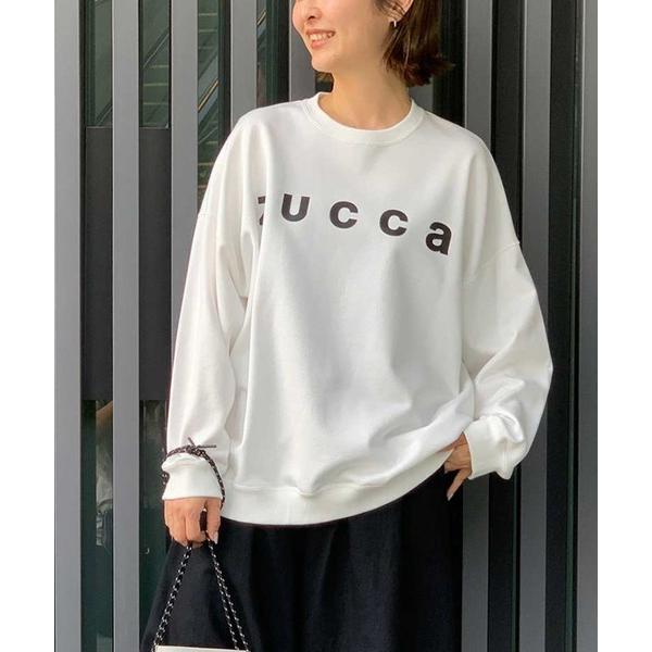 「ZUCCa」 スウェットカットソー L size ホワイト レディース