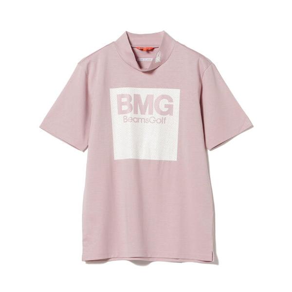 「BEAMS GOLF」 半袖Tシャツ MEDIUM ピンク メンズ