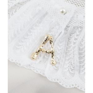 ブローチ イニシャルメタルブローチ レディース メンズ