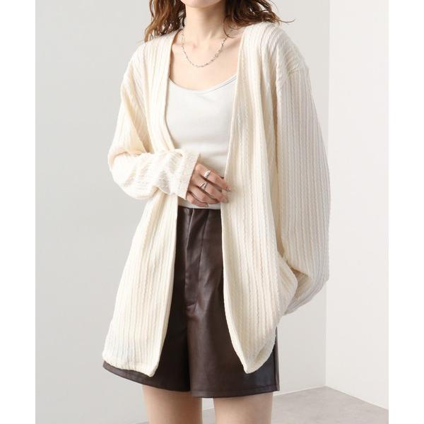 カーディガン Draped knit cardigan / ドレープ ニットソー カーディガン un...