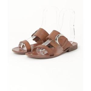 「MAURO de BARI」 フラットサンダル 37 ブラウン レディース