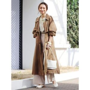 「Ungrid」 トレンチコート MEDIUM キャメル WOMEN