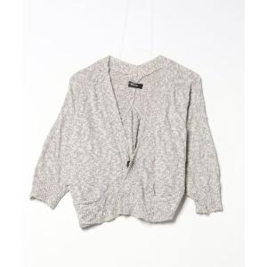 「ZUCCa」 ニットカーディガン M size ホワイト WOMEN