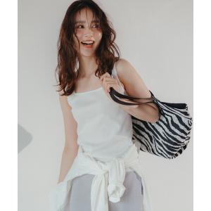 tシャツ 「新色登場」スクエアテレコタンクトップ レディース