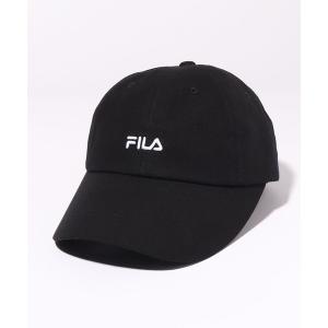 帽子 キャップ メンズ 「FILA/フィラ」ワイドブリム 6パネル ミニロゴキャップ｜zozo