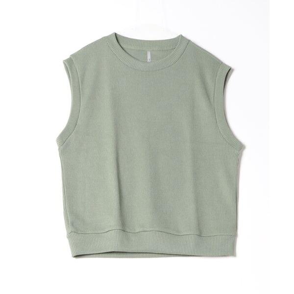 ベスト ジレ ハニカムワッフルジャージ / クルーネック ジレ ベスト メンズ レディース