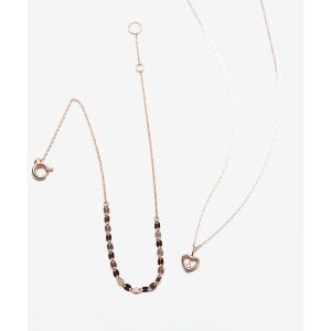 ネックレス HAPPY SET（K10 ピンクゴールド ネックレス＆ブレスレットセット） BLOOM/ブルーム WEB限定 レディース