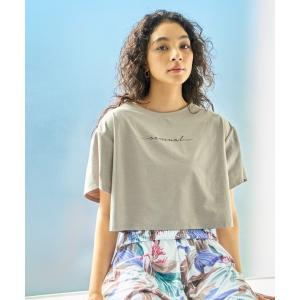 ラッシュガード 「ムラサキスポーツ限定」LIP SERVICE/リップサービス 水陸両用 ショート丈Tシャツラッシュガード  394570 レディース