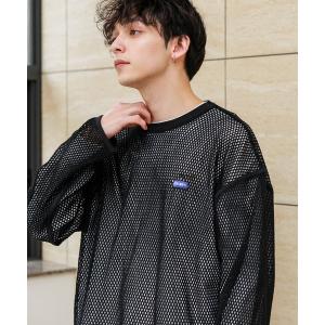 tシャツ Tシャツ メンズ 「PERSON’S/パーソンズ」メッシュ/ブランドロゴルーズクルーネックロンT｜zozo