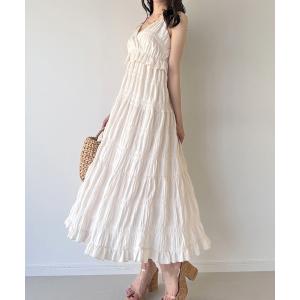 ワンピース エアリーティアードフリルキャミワンピ...の商品画像