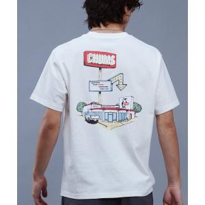 tシャツ Tシャツ メンズ CHUMS/チャムス Tシャツ 半袖 ファクトリー 工場モチーフ バックプリント クルーネック CH01-2352