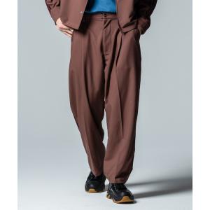 STEIN EX WIDE TAPERED TROUSERS Sサイズ ブラウン ST-219-1