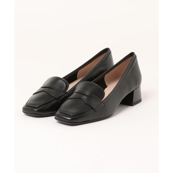 ローファー 「INTER-CHAUSSURES」スクエアトウヒールアップローファー(I41627) ...