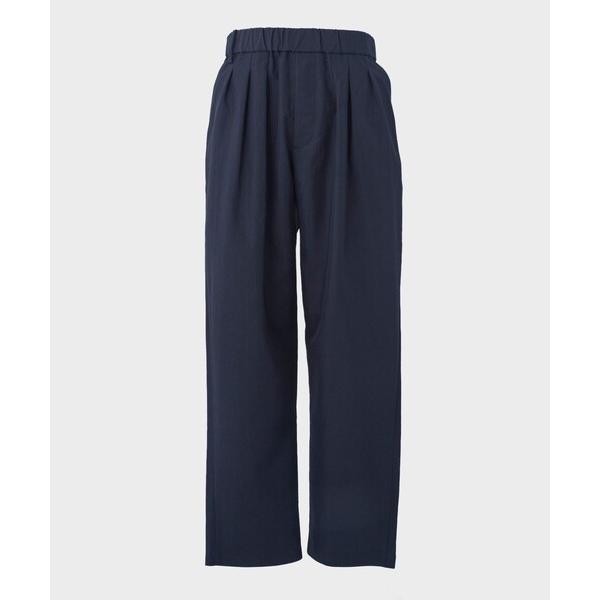 スラックス 入学式 POLYESTER TAFFETA TAPERED EASY PANTS メンズ