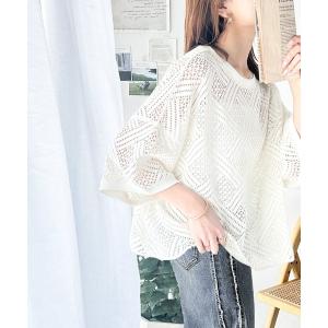 tシャツ レースを大人カジュアルに着こなす。ラッ...の商品画像
