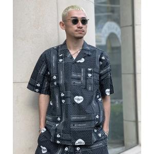 シャツ ブラウス メンズ 「Carhartt」S/S HEART BANDANA SHIRT