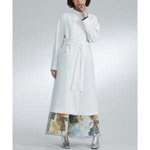 スタンドカラーコート レディース