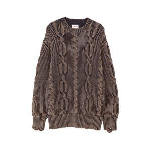 メンズ ニット Breached Cable Knit Sweater｜ZOZOTOWN Yahoo!店