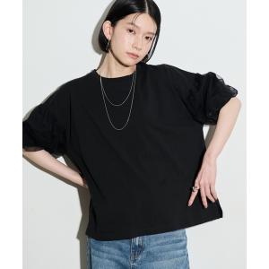 tシャツ チュールパフTシャツ レディース
