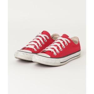 「CONVERSE」 ローカットスニーカー 23.5cm レッド WOMEN