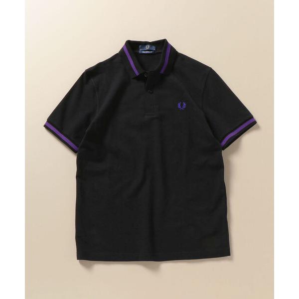 「FRED PERRY」 半袖ポロシャツ 36 ブラック メンズ