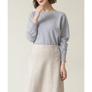 「NATURAL BEAUTY BASIC」 長袖ニット MEDIUM ブルー レディース