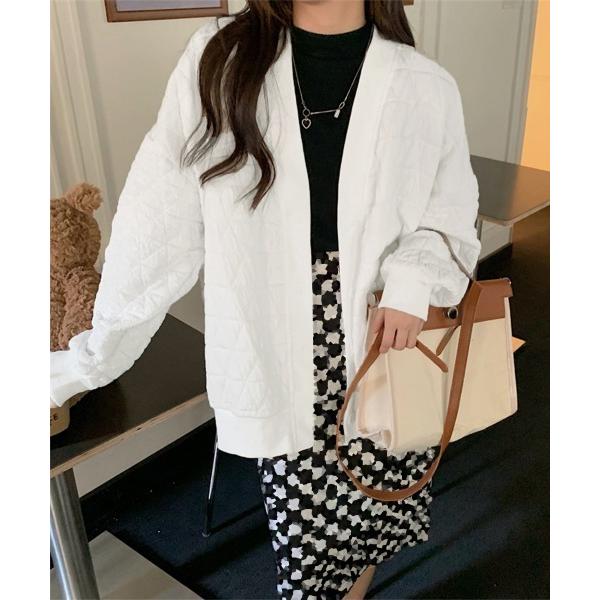 ジャケット ノーカラージャケット ジャケット 春秋 キルティング ブルゾン レディース