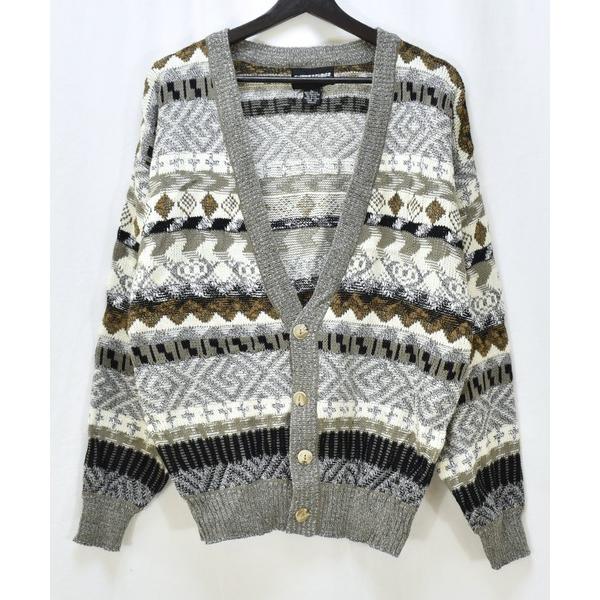 カーディガン 「ヴィンテージ古着」90's EXPRESSIONS INTERNATIONAL 総柄...
