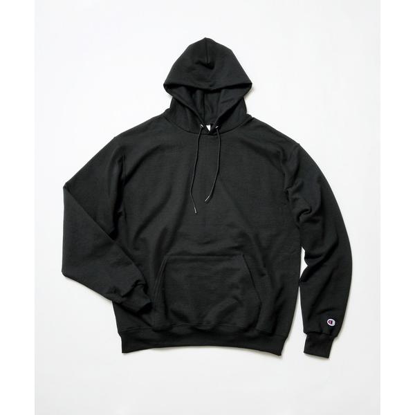 「Champion」 プルオーバーパーカー MEDIUM ブラック メンズ