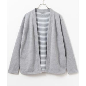 カーディガン NAVY ダブルフェイスカーディガ...の商品画像