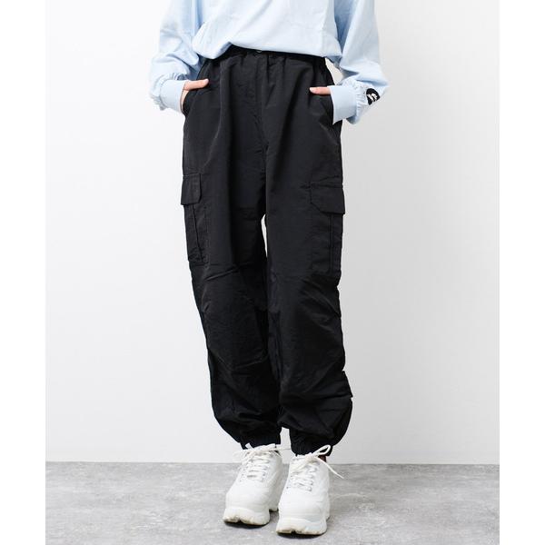 ワイドパンツ パンツ ナイロンカーゴジョガーパンツ キッズ 子供服 女の子