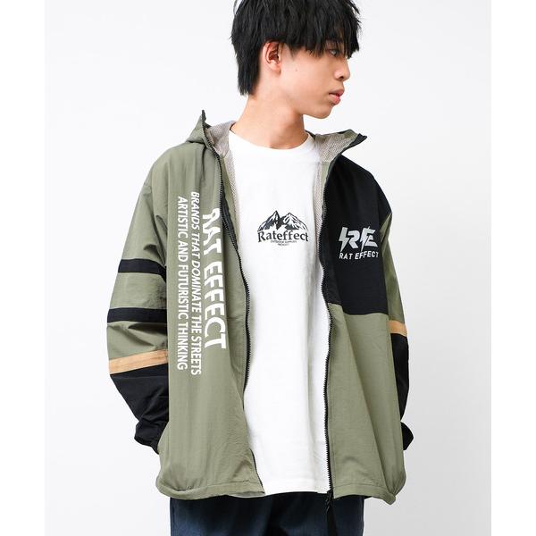 ブルゾン ジャンバー アウター フード付きカラー切替ナイロンジャケット キッズ 子供服 男の子