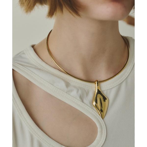 チョーカー 「金属アレルギー対応」Leaf Plate Choker/リーフプレートチョーカー レデ...