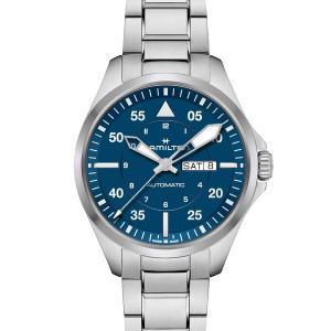 Hamilton ハミルトン　自動巻き時計 カーキ　 ダークブルー 42mm HAMILTON 腕時計 「ハミルトン」 Khaki Field （カーキ